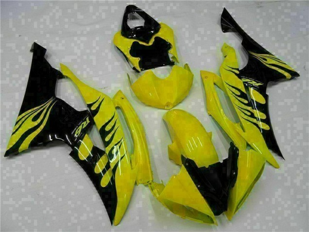 Affordable 2008-2016 Yellow Black Yamaha YZF R6 Motorcycle Fairing Kits Canada
