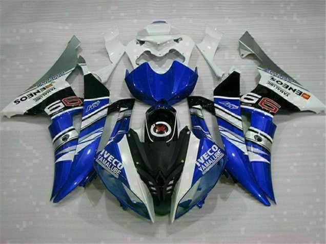 Affordable 2008-2016 White Blue Yamaha YZF R6 Moto Fairings Canada