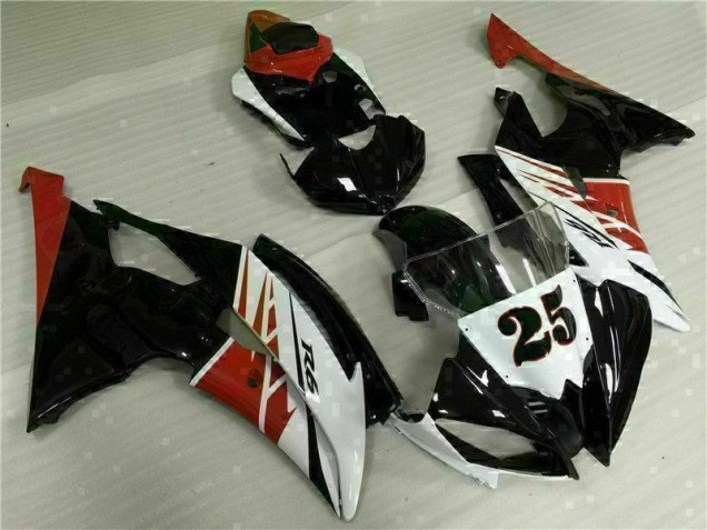 Affordable 2008-2016 White Black Yamaha YZF R6 Motor Fairings Canada