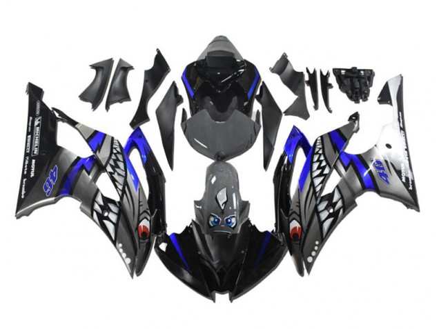 Affordable 2008-2016 Grey Blue Shark Yamaha YZF R6 Motorcycle Fairing Kit Canada