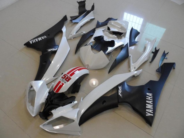Affordable 2008-2016 Pearl White and Black 58 Sic Yamaha YZF R6 Bike Fairing Canada Affordable 2008-2016 Pearl White and Black 58 Sic Yamaha YZF R6 Bike Fairing Canada