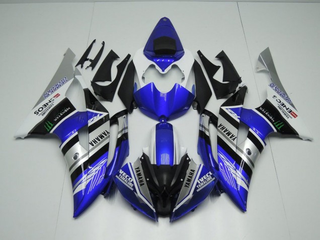 Affordable 2008-2016 Blue White ENEOS Monster Yamaha YZF R6 Motorcycle Fairings Kit Canada Affordable 2008-2016 Blue White ENEOS Monster Yamaha YZF R6 Motorcycle Fairings Kit Canada