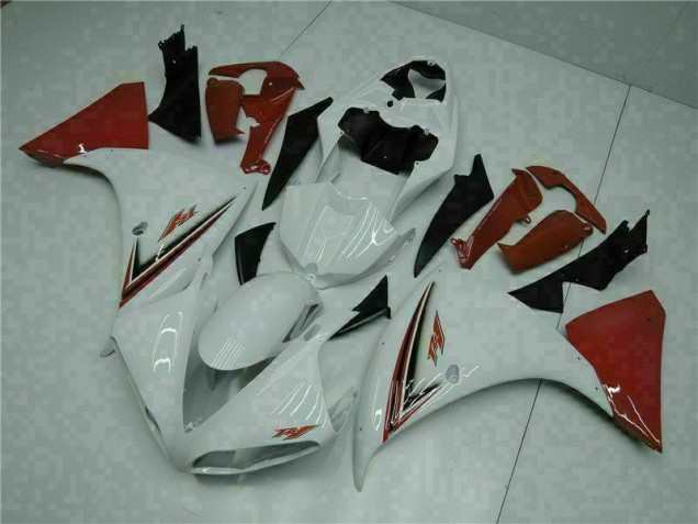 Affordable 2009-2011 White Red Yamaha YZF R1 Bike Fairing Kit Canada Affordable 2009-2011 White Red Yamaha YZF R1 Bike Fairing Kit Canada