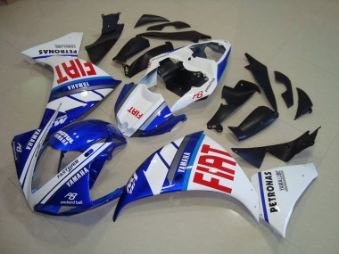 Affordable 2009-2011 Blue White Fiat Yamaha YZF R1 Replacement Motorcycle Fairings Canada