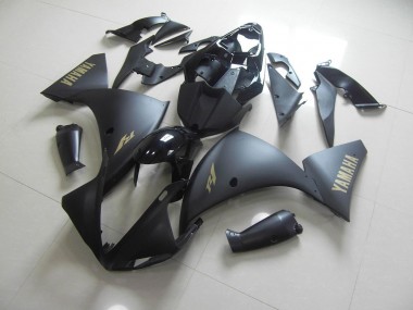 Affordable 2009-2011 Matte Black Gold Sticker Yamaha YZF R1 Motorcycle Fairings Kits Canada