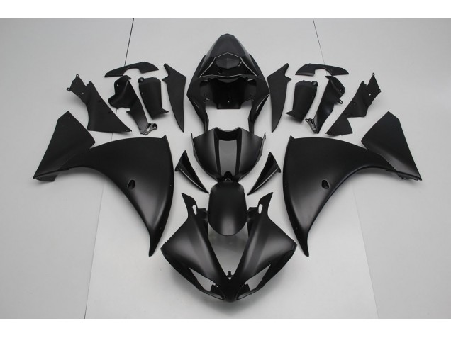 Affordable 2009-2011 Matte Black Yamaha YZF R1 Moto Fairings Canada