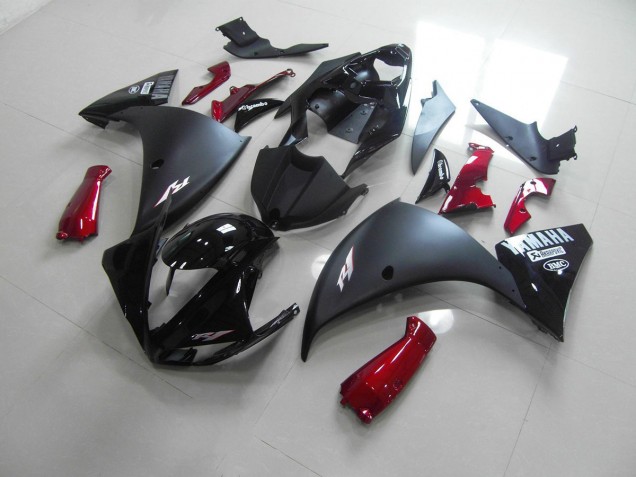 Affordable 2009-2011 Matte Black Red Yamaha YZF R1 Motorcycle Replacement Fairings Canada Affordable 2009-2011 Matte Black Red Yamaha YZF R1 Motorcycle Replacement Fairings Canada