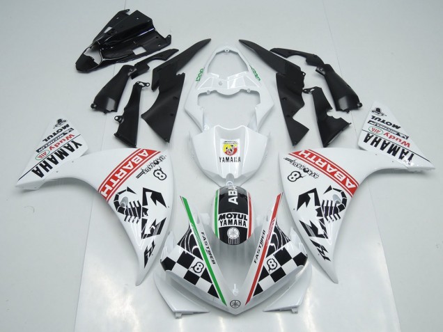 Affordable 2009-2011 White Black Abrath Yamaha YZF R1 Motorcylce Fairings Canada