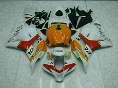 Affordable 2009-2012 White Orange Repsol Honda CBR600RR Motorcylce Fairings Canada