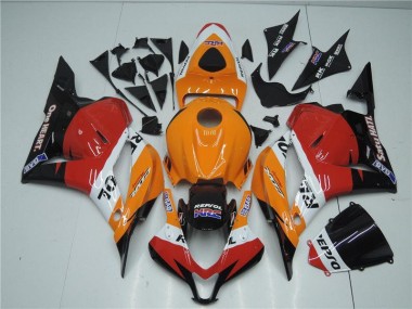 Affordable 2009-2012 Orange Red Black Repsol Honda CBR600RR Motorcyle Fairings Canada