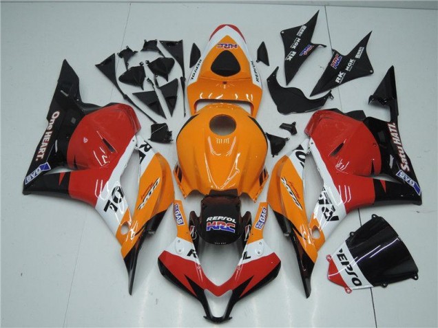 Affordable 2009-2012 Orange Red Black Repsol Honda CBR600RR Motorcyle Fairings Canada