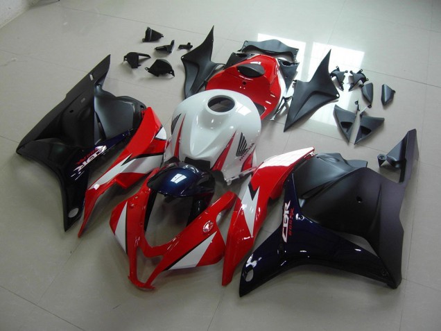 Affordable 2009-2012 Red Dark Blue Honda CBR600RR Bike Fairing Kit Canada