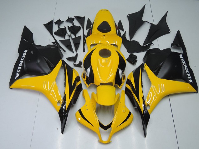 Affordable 2009-2012 Yellow Black Honda CBR600RR Motorcycle Fairing Kits Canada