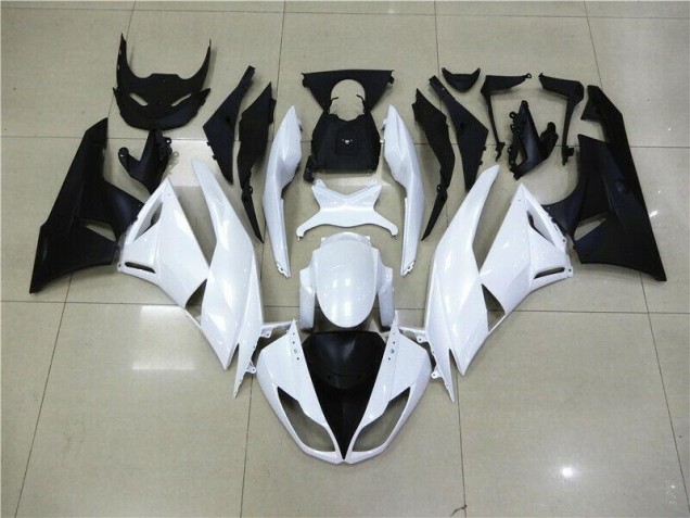 Affordable 2009-2012 White Kawasaki ZX6R Motorcyle Fairings Canada Affordable 2009-2012 White Kawasaki ZX6R Motorcyle Fairings Canada