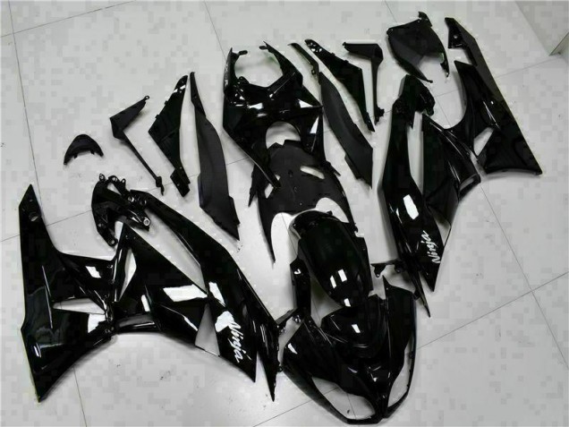 Affordable 2009-2012 Black White Ninja Kawasaki ZX6R Replacement Fairings Canada Affordable 2009-2012 Black White Ninja Kawasaki ZX6R Replacement Fairings Canada