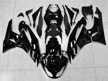 Affordable 2009-2012 Black White Ninja Kawasaki ZX6R Replacement Fairings Canada