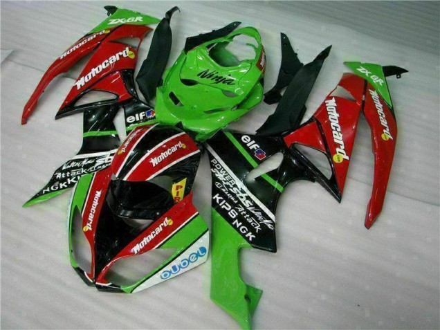 Affordable 2009-2012 Black Red Green Motorcard Kawasaki ZX6R Motor Fairings Canada Affordable 2009-2012 Black Red Green Motorcard Kawasaki ZX6R Motor Fairings Canada
