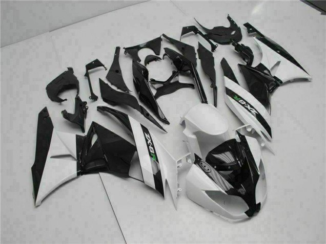Affordable 2009-2012 Black White Kawasaki ZX6R Motorcycle Fairings Canada Affordable 2009-2012 Black White Kawasaki ZX6R Motorcycle Fairings Canada