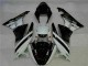 Affordable 2009-2012 Black White 3M Touch4 Kawasaki ZX6R Motorcycle Fairing Kits Canada