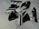 Affordable 2009-2012 Black White 3M Touch4 Kawasaki ZX6R Motorcycle Fairing Kits Canada