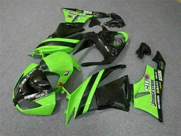 Affordable 2009-2012 Black Green 3M Touch4 Kawasaki ZX6R Motorbike Fairing Canada