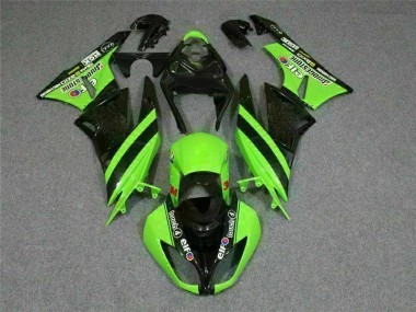 Affordable 2009-2012 Black Green 3M Touch4 Kawasaki ZX6R Motorbike Fairing Canada