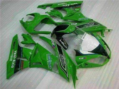 Affordable 2009-2012 Green Black LeoVince Kawasaki ZX6R Motorcycle Fairing Kit Canada