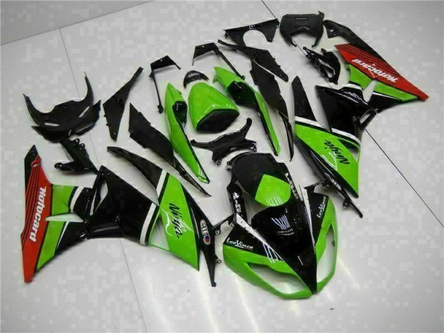 Affordable 2009-2012 Green Black Red Kawasaki ZX6R Bike Fairing Canada Affordable 2009-2012 Green Black Red Kawasaki ZX6R Bike Fairing Canada