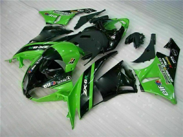 Affordable 2009-2012 Green Black Kawasaki ZX6R Motor Bike Fairings Canada Affordable 2009-2012 Green Black Kawasaki ZX6R Motor Bike Fairings Canada