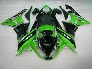 Affordable 2009-2012 Green Black Kawasaki ZX6R Motor Bike Fairings Canada
