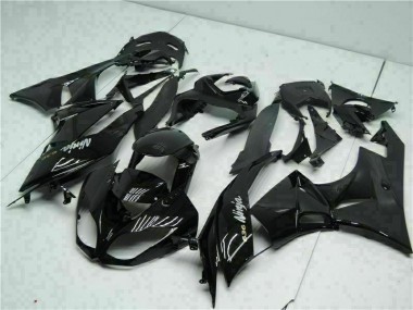 Affordable 2009-2012 Black White Ninja 636 Kawasaki ZX6R Moto Fairings Canada