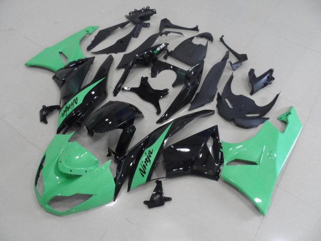 Affordable 2009-2012 Metallic Green Kawasaki ZX6R Motorbike Fairing Kits Canada Affordable 2009-2012 Metallic Green Kawasaki ZX6R Motorbike Fairing Kits Canada