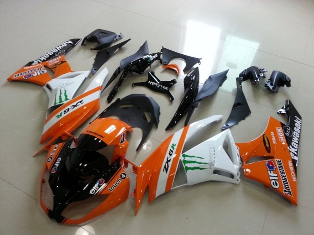 Affordable 2009-2012 Orange Monster Kawasaki ZX6R Motorcycle Replacement Fairings Canada Affordable 2009-2012 Orange Monster Kawasaki ZX6R Motorcycle Replacement Fairings Canada