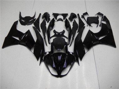 Affordable 2009-2012 Glossy Black Kawasaki ZX6R Motorbike Fairing Canada
