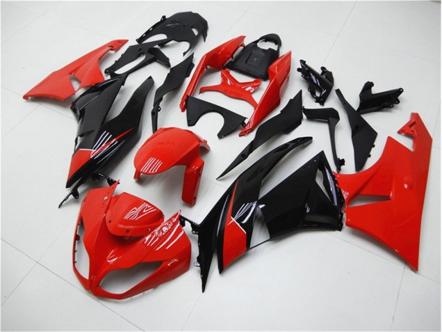 Affordable 2009-2012 Red Black Kawasaki ZX6R Bike Fairings Canada