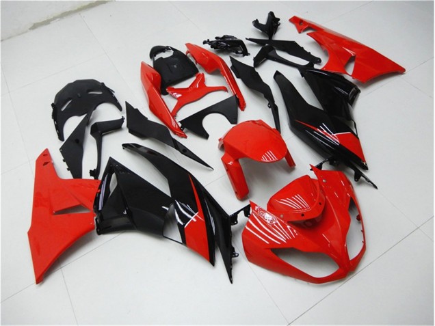 Affordable 2009-2012 Red Black Kawasaki ZX6R Bike Fairings Canada