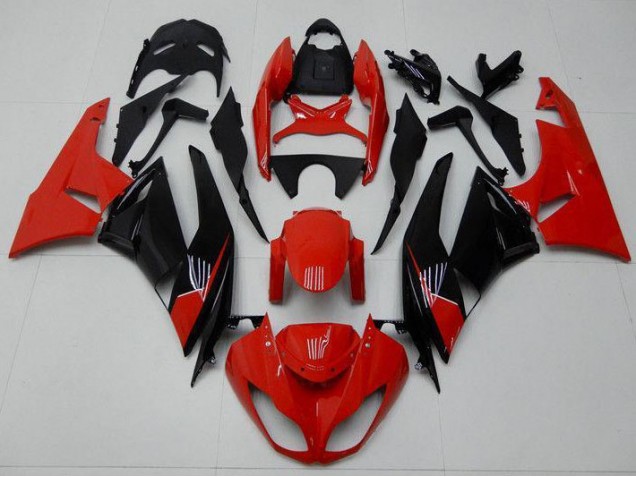 Affordable 2009-2012 Red Black Kawasaki ZX6R Bike Fairings Canada