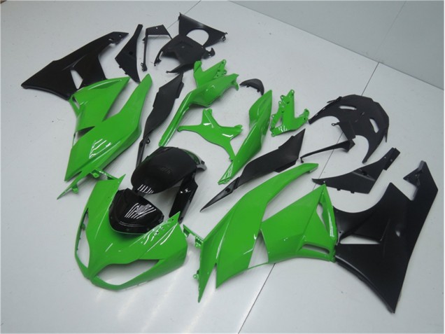 Affordable 2009-2012 Green Black Kawasaki ZX6R Replacement Motorcycle Fairings Canada Affordable 2009-2012 Green Black Kawasaki ZX6R Replacement Motorcycle Fairings Canada