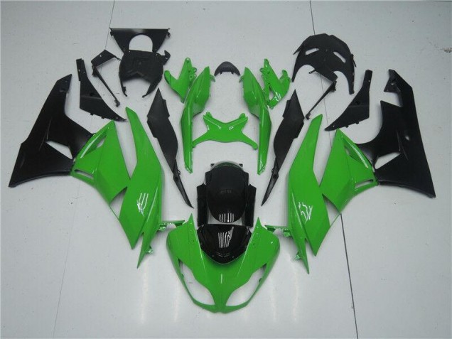 Affordable 2009-2012 Green Black Kawasaki ZX6R Replacement Motorcycle Fairings Canada Affordable 2009-2012 Green Black Kawasaki ZX6R Replacement Motorcycle Fairings Canada