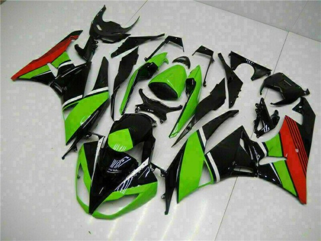 Affordable 2009-2012 Black Green Red Kawasaki ZX6R Bike Fairing Kit Canada Affordable 2009-2012 Black Green Red Kawasaki ZX6R Bike Fairing Kit Canada