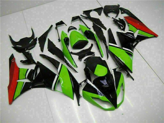Affordable 2009-2012 Black Green Red Kawasaki ZX6R Bike Fairing Kit Canada Affordable 2009-2012 Black Green Red Kawasaki ZX6R Bike Fairing Kit Canada