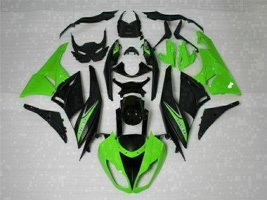 Affordable 2009-2012 Black Green 636 Kawasaki ZX6R Motorcycle Bodywork Canada