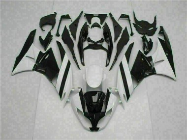 Affordable 2009-2012 White Black Kawasaki ZX6R Motorcycle Replacement Fairings Canada
