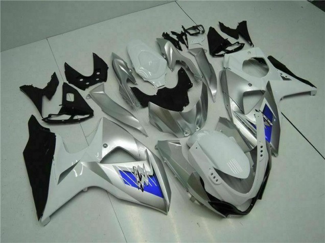 Affordable 2009-2016 Silver White Suzuki GSXR1000 Motorcycle Bodywork Canada Affordable 2009-2016 Silver White Suzuki GSXR1000 Motorcycle Bodywork Canada