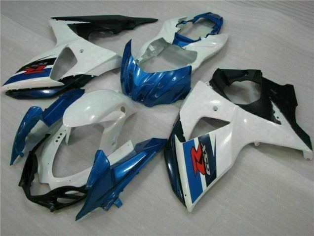 Affordable 2009-2016 Blue White Suzuki GSXR1000 Motorcycle Fairings Kits Canada