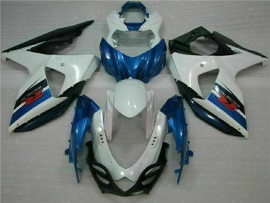 Affordable 2009-2016 Blue White Suzuki GSXR1000 Motorcycle Fairings Kits Canada