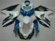 Affordable 2009-2016 Blue White Suzuki GSXR1000 Motorcycle Fairings Kits Canada