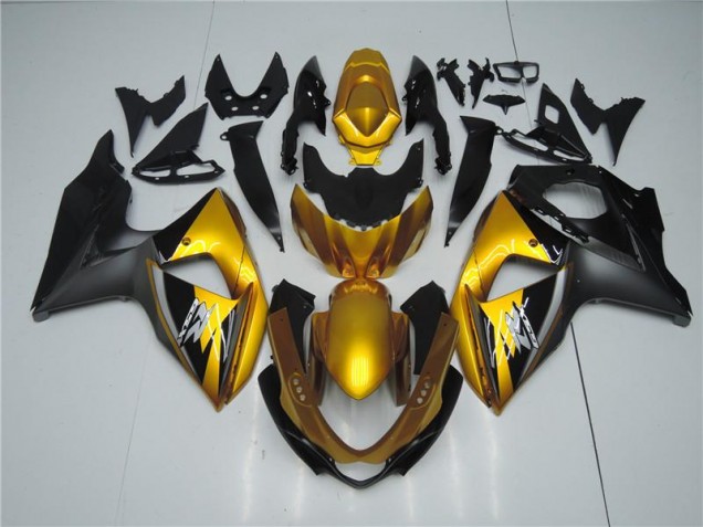 Affordable 2009-2016 Golden Black Suzuki GSXR1000 Motorcyle Fairings Canada