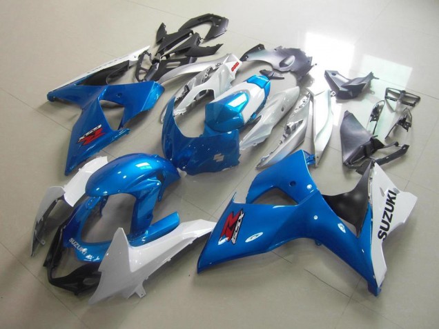 Affordable 2009-2016 White Blue Suzuki GSXR 1000 K9 Motorcycle Fairing Canada