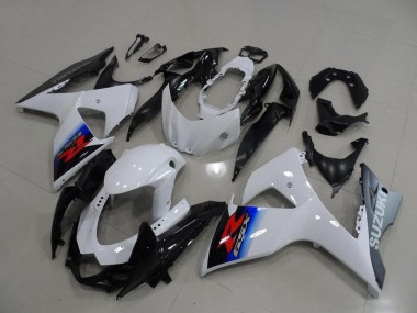 Affordable 2009-2016 White Silver Suzuki GSXR 1000 K9 Motorcycle Fairing Kit Canada